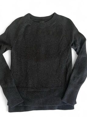 Banana Republic Dark Charcoal Ribbed Collar Sweater